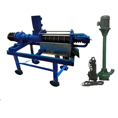 Gurdev Shakti 5 HP Automatic 2 Ton/hr Cow Dung Dewatering Machine Set Three Phase