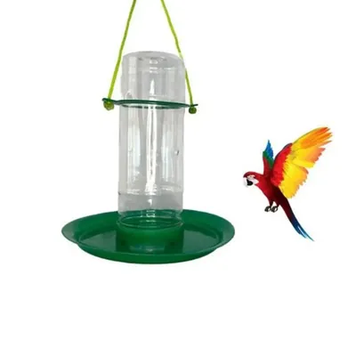 Automatic Bird Drinker, Easy-Refill Water Feeder for Small Birds, Sparrows & Pigeons (Pack of 2)