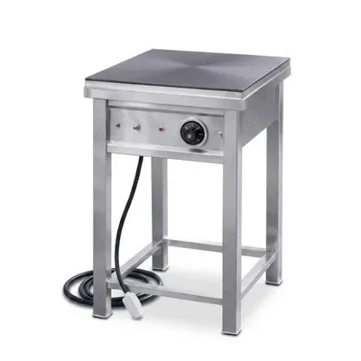 VINAYAK MACHINES 15 x 15, 2 kW Electric Dosa Bhatti Stand Model with Stainless Steel Body and 10 mm Thick Mild Steel Tawa