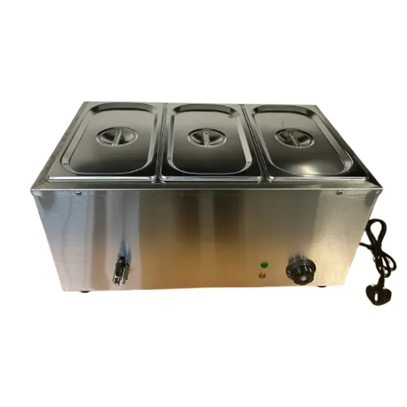 Premium 3 Pot 6 Litre 1/3 Electric Operated Bain Marie with 6 Inch Depth