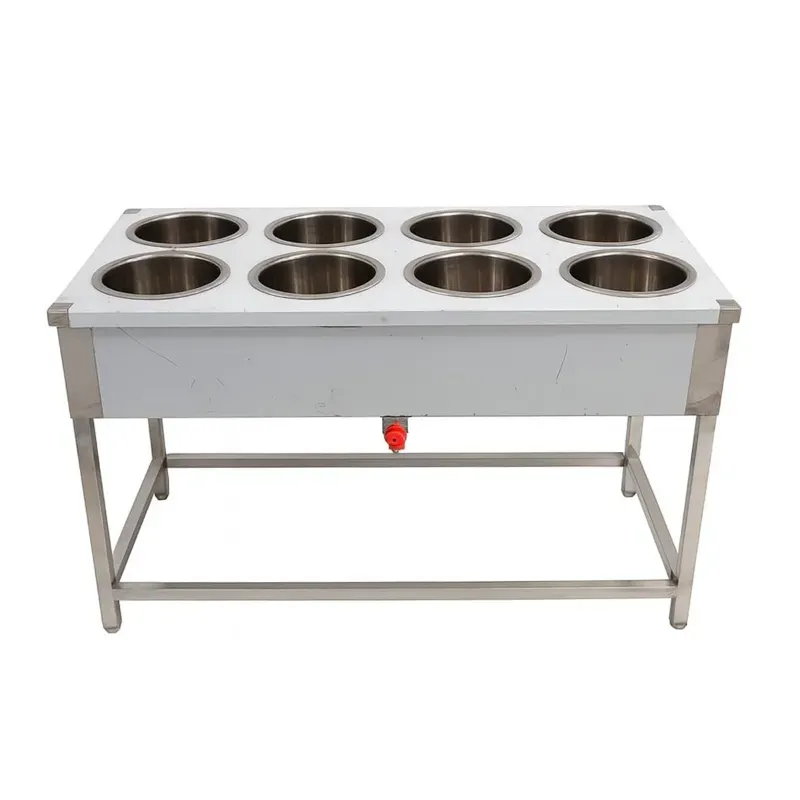GBE 45 x 24 x 32 Inch 8 Pot Electric Operated Bain Marie for Catering Service Purpose