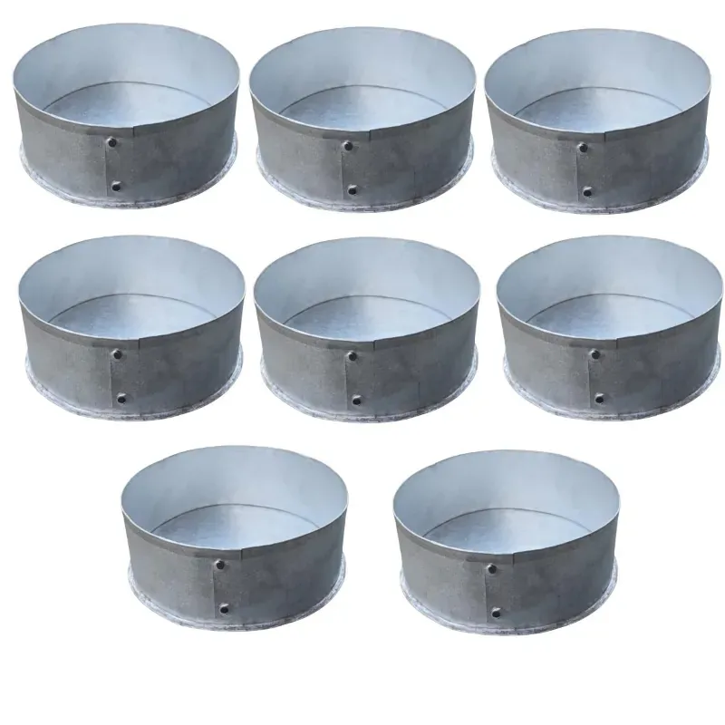High Capacity 9 Inch Aluminium (Pack of 8) Round Shape Cake Moulds for Professional Bakeries and Cafes