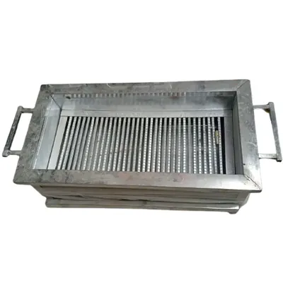 Portable 15 x 36 Inch Square Shape Charcoal Barbeque Grill with Both Side Handle and Stainless Steel Body (Size 15 x 36 inch)