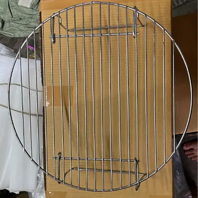 13.8 Inch Mild Steel Grill for NE GRILLS 14 Inch Round Charcoal Barbeque Grill With 4 Skewers