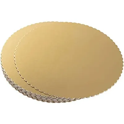 Pack of 50 Biodegradable 10 Inch Round Cake Base/ Cake Board /Cake Tray for Restaurants, Bakery & Home