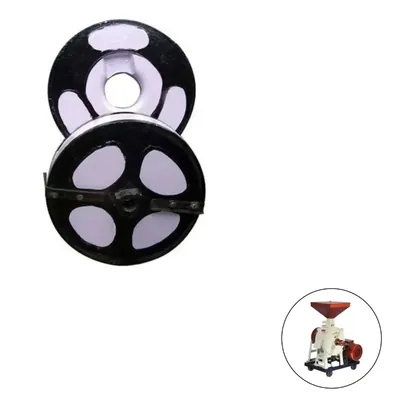 Black Emery Stone for 12 Inch (300 mm) Vertical Type Flour Mill (One Pair)