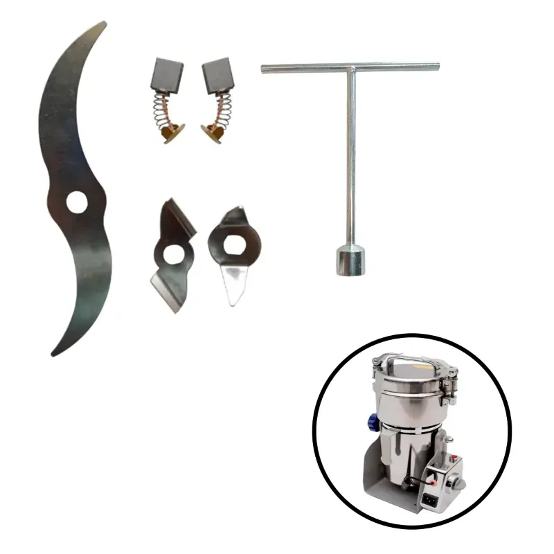 Imperium MG-300 g SS Blade Set with Blade Opener Wrench for Heavy Duty 300 g Electric Dry Masala & Herbs Grinder Swing Type 1600 W