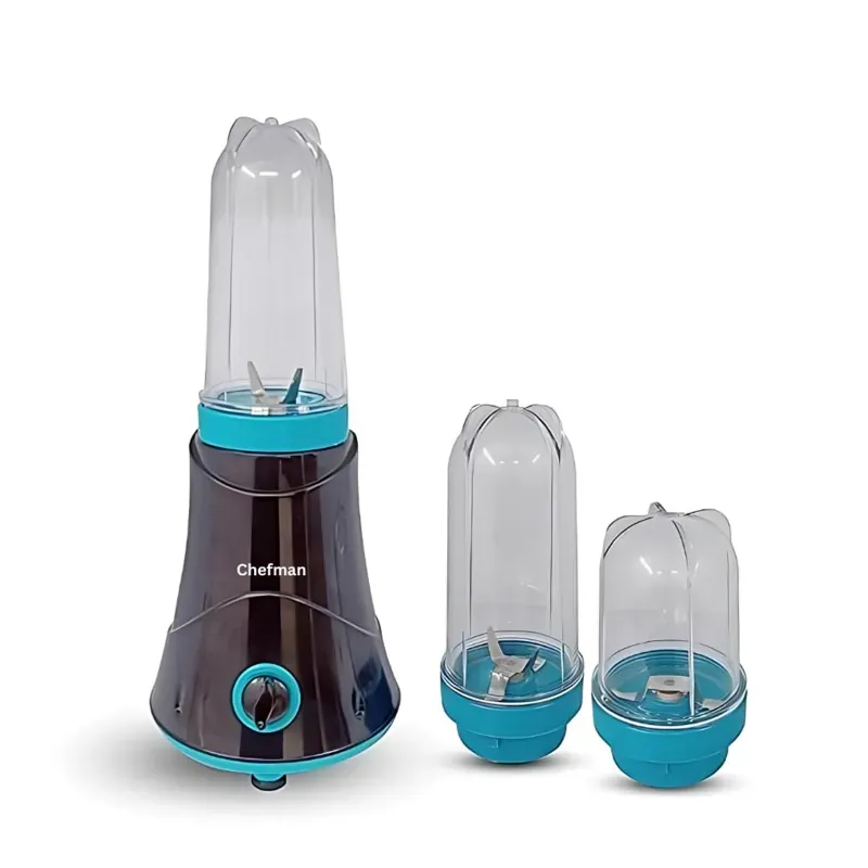 Chefman Nutri Mixer Grinder/Blender with 2 Jars and 3 Blades, 550 W Copper Winding Motor