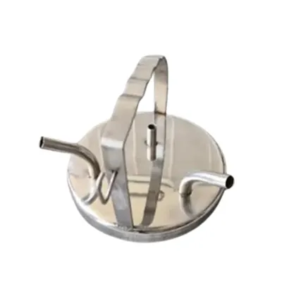 Open Door Stainless Steel Milking Bucket Lid, 20 x 20 x 20 cm