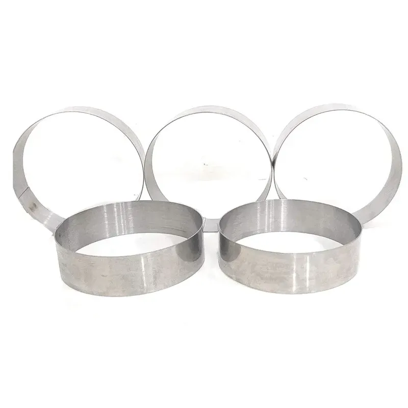 12pcs, 8 Inch x 1 Inch Burger Ring Moulds, Galvanized Iron Sheet