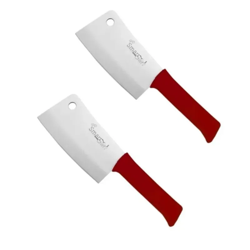 Smart Chef (AS01609-02) Stainless Steel Chopper Knife (2pcs), 8 Inch Blade for Kitchen Meat Butchery