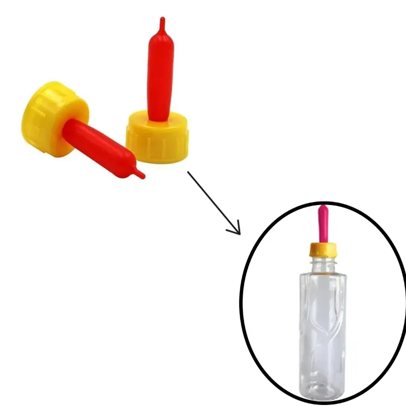 Cattle Feeding Bottle's Nipple Topper (Pack of 5) For Cows, Buffaloes, Sheep, Goats, Dogs, Cats & Pigs