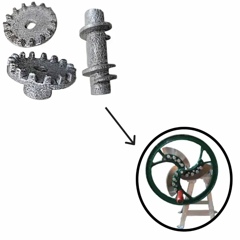 Set of Chall, Inner Chakki And Outer Chakki (Gear Set) For 10 kg Manual Saag Cutting Machine