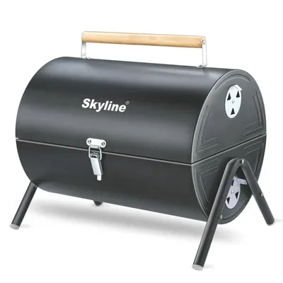 Skyline (Pack of 4) VTL-4900 Charcoal Barbeque Barrel With 10 Skews With 1 Year Warranty