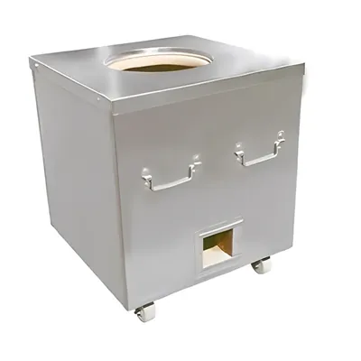 32 x 32 x 36 Inch Stainless Steel Square Shape Charcoal Tandoor