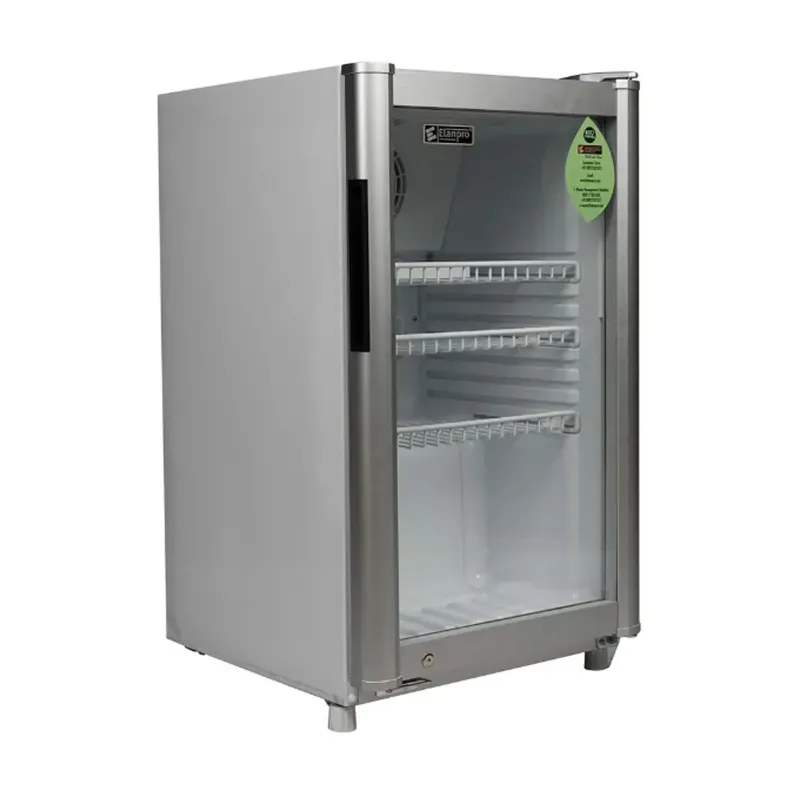 Elanpro 98 L ECG 105 Single Glass Door Chiller for ice-Cream, Cold Drinks, Snacks Storing and Good Fit for Retail Store