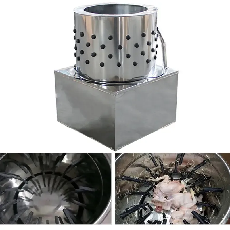 Commercial Chicken Feather Plucking/Cleaning Machine, 10 Birds, Without Motor