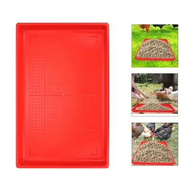 GKI POULTRY Chicks Feeding Rectangular Tray For Poultry Farms