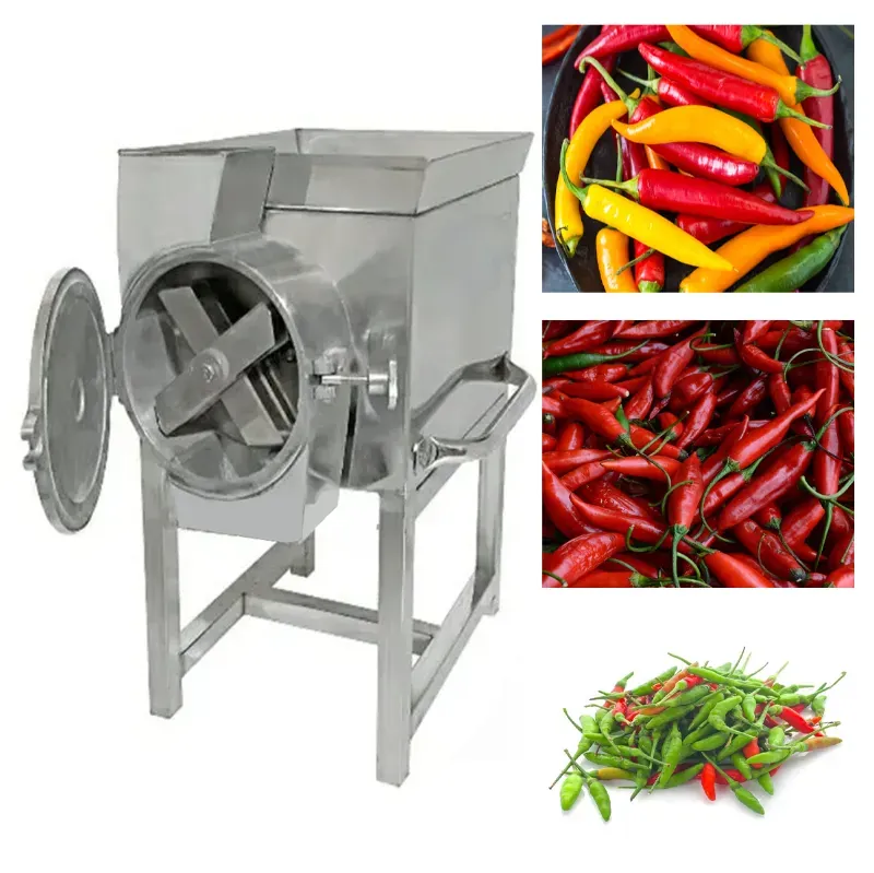 Stainless Steel Chili Cutting Machine with 1 HP Motor