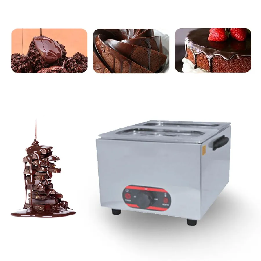 AKASA CM 15 DBL Stainless Steel Double Container Chocolate Melter, 400 W