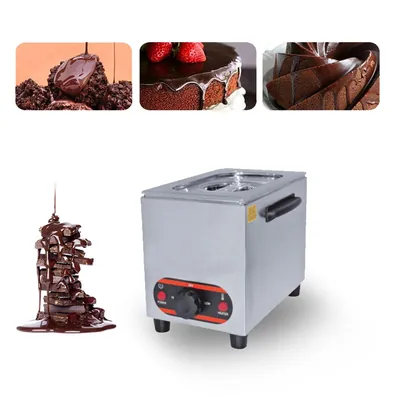 AKASA CM 15 SGL Stainless Steel Single Container Chocolate Melter, 200 W