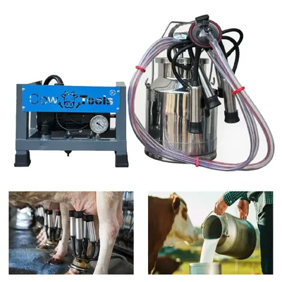 Cowtools Single Bucket (25 Litre) Milking Machine With 0.5 HP Motor, 150 LPM Pump & 1 Year Warranty