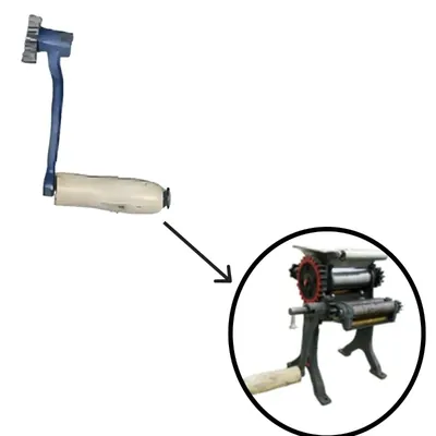 Cast Iron Handle for Heavy Duty Hand Operated 4 Inch Noodles /Momos Roti (Skin) Maker Machine, 10 kg/Hr