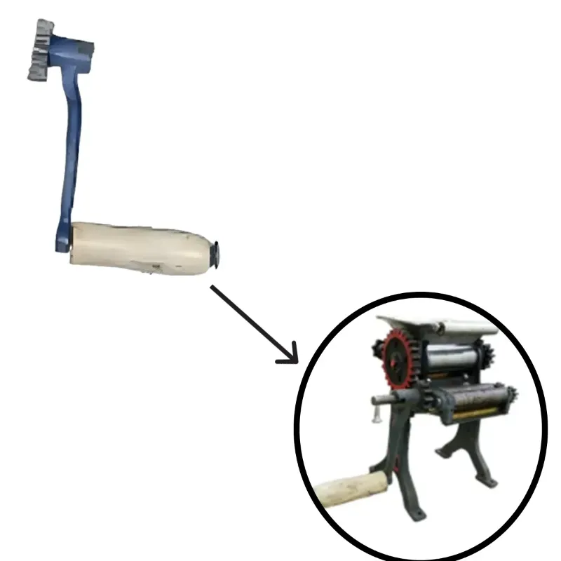 Cast Iron Handle for Heavy Duty Hand Operated 4 Inch Noodles /Momos Roti (Skin) Maker Machine, 10 kg/Hr