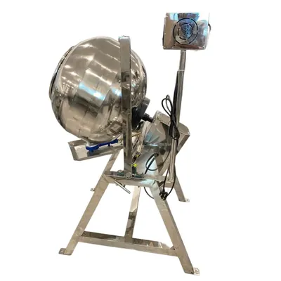 Gas Operated 18 x 26 Inch Medium Tilting Coating Pan with 1 HP Motor