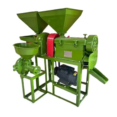 3 HP Combined 3 in 1 Mini Rice Mill Machine