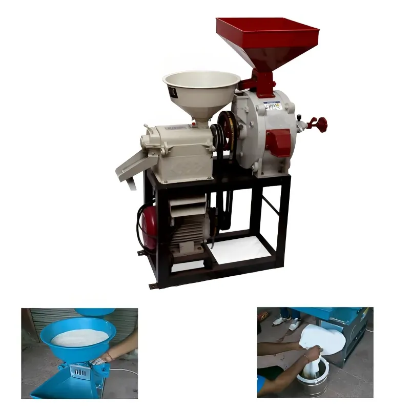 Combined Rice Mill and Flour Mill with 3 HP Motor, 170 kg/hr Paddy & 45 kg/hr Flour