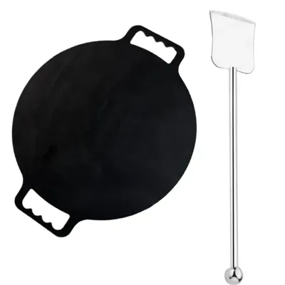 Combo of 20 Inch SS Palta and 12 Inch Dosa Tawa with Double Handle