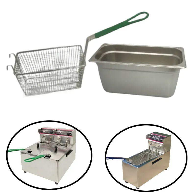 ADORMA Combo of Oil Pan and Fryer Basket for ADORMA 5 Litre Deep Fryer