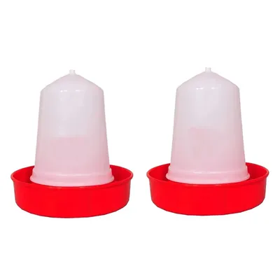 500 g Feeder and 500 ml Drinker Combo For Feeding Poultry Birds (Pack-Set of 1)