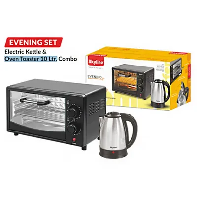 Skyline 10 Litre EVENING SET Electric Kettle & Oven Toaster . Combo