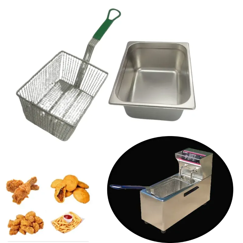 ADORMA Combo of Oil Pan and Fryer Basket for ADORMA 8 Litre Deep Fryer