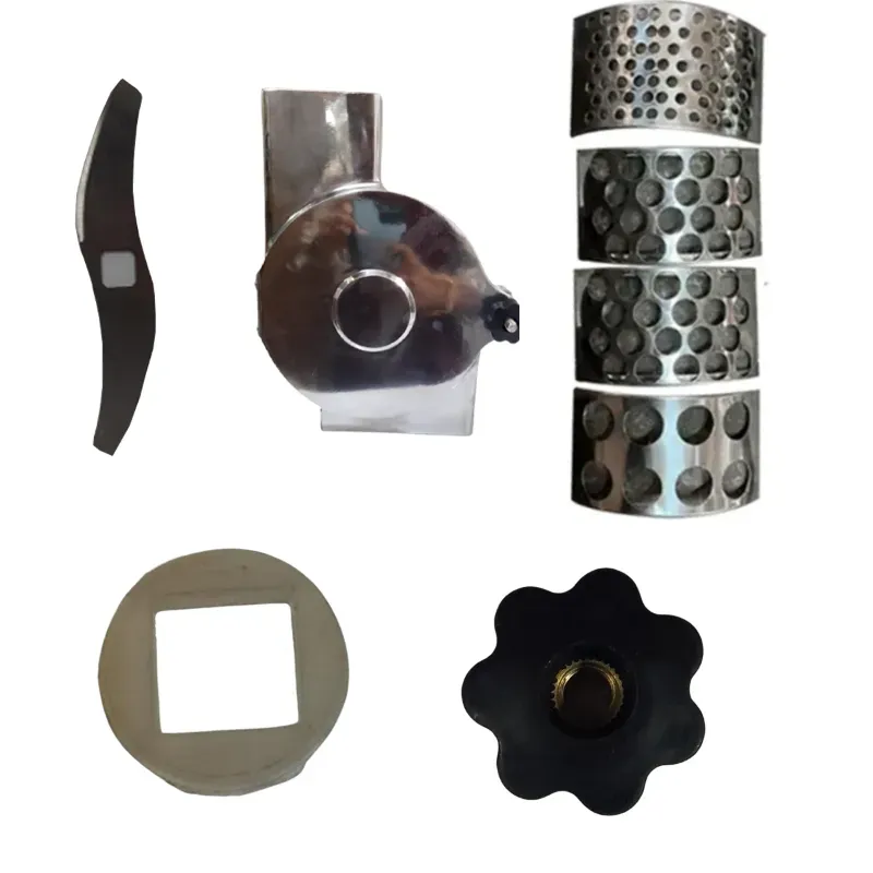 Combo Of Chamber, 6 Blade Set, PVC Visor, 4 Pcs Jali for Commercial SS Chili Onion Cutter Machine, 1 HP, 70 kg/hr