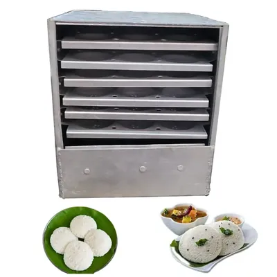 SBWG Commercial 54 Pcs Idli Making Machine 6 Tray, Aluminum Body