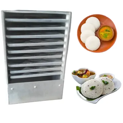 SBWG Commercial 81 Pcs Idli Making Machine 9 Tray, Aluminium Body
