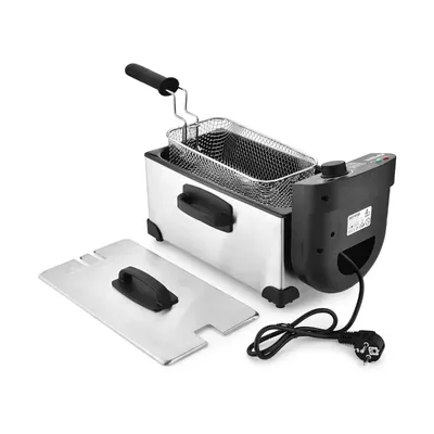 Commercial 4 Litre Electric Deep Fryer, 2000 W With Adjustable Temperature Controller 130 to 190 Degree and SS Body