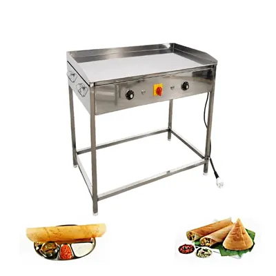 Stand Type 9 kW Electric 24 x 36 Inch High Efficient Dosa Bhatti for Commercial Kitchen and Restaurant