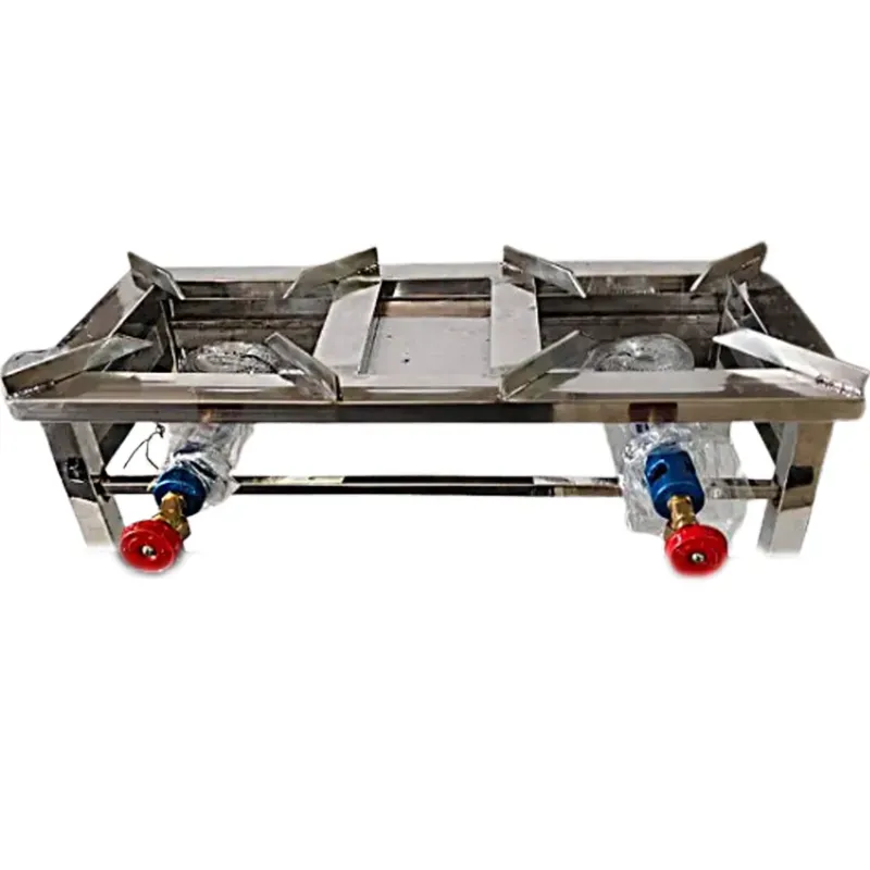 GBE 32 x 11 Inch ( 81.28 X 27.94 Cm) Dual Burner Gas Bhatti for Commercial Use