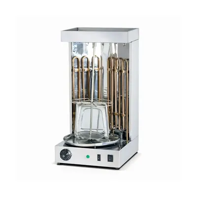 PE1 Commercial Electric Shawarma Machine, 3 kW Power & Size (290 x 240 x 450 mm) for Countertop Restaurant & Catering Use