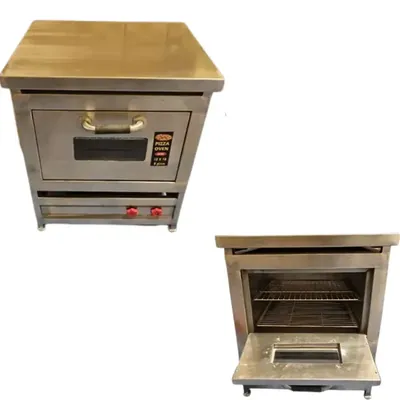 Commercial Gas Operated 10 x 16 Inch Double Burner Pizza Oven