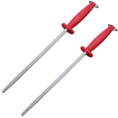 Smart Chef MS10801 Honing and Sharpening Tools- 2pcs, Blade Size 14 Inch with Safety Handle for Knife Sharpening