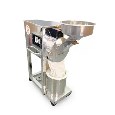 Gorek Pulverizer Machine (Model : GT-PR03) with 20-25 kg/hr Output Capacity for Spice & Grain Grinding