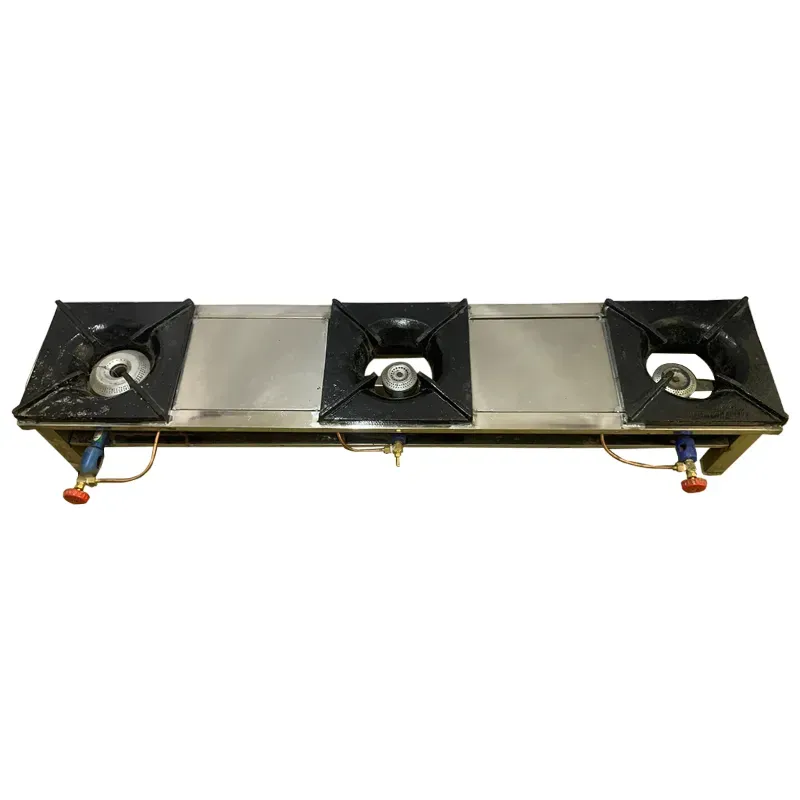Commercial 60 x 13 Inch Stainless Steel 3 Burner Range