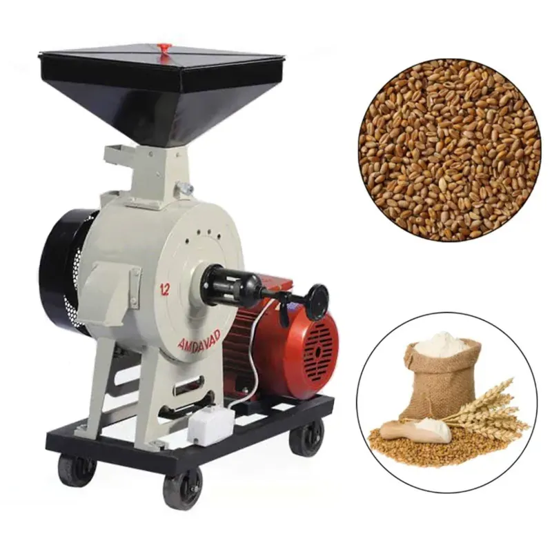 Commercial 12 Inch (300 mm) Stone Type Vertical Flour Mill/Atta Chakki 25-30 kg/hr with 2 HP Copper Motor
