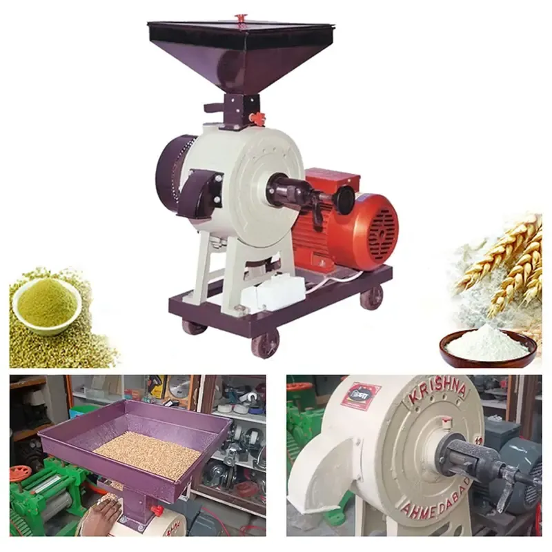 Commercial 14 Inch (350 mm) Stone Flour Mill/Atta Chakki 30-35 kg/hr with 3 HP Copper Motor