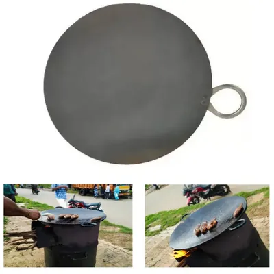SBWG 18 Inch Indian Iron Tawa with 1 Handle for Commercial Purpose